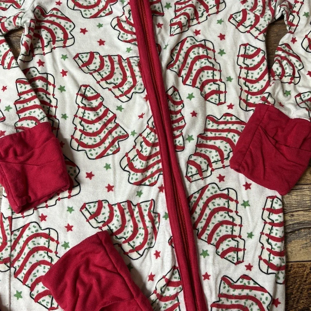 Bamboo Zippy Sleeper Unisex Baby 18-24m Christmas Tree Cakes Little Debby